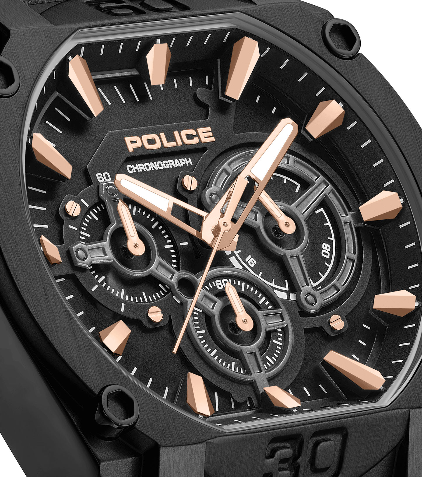 Police Norwood PEWGC0092905 Herrenuhr Grau • Quarz-Chronograph • Lederarmband Braun, Bild 4