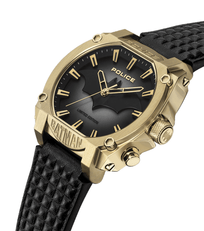 Police Forever Batman PEWGD0022602 Herrenuhr Schwarz/Gold • Limitierte Edition • Hintergrundbeleuchtung, Bild 2