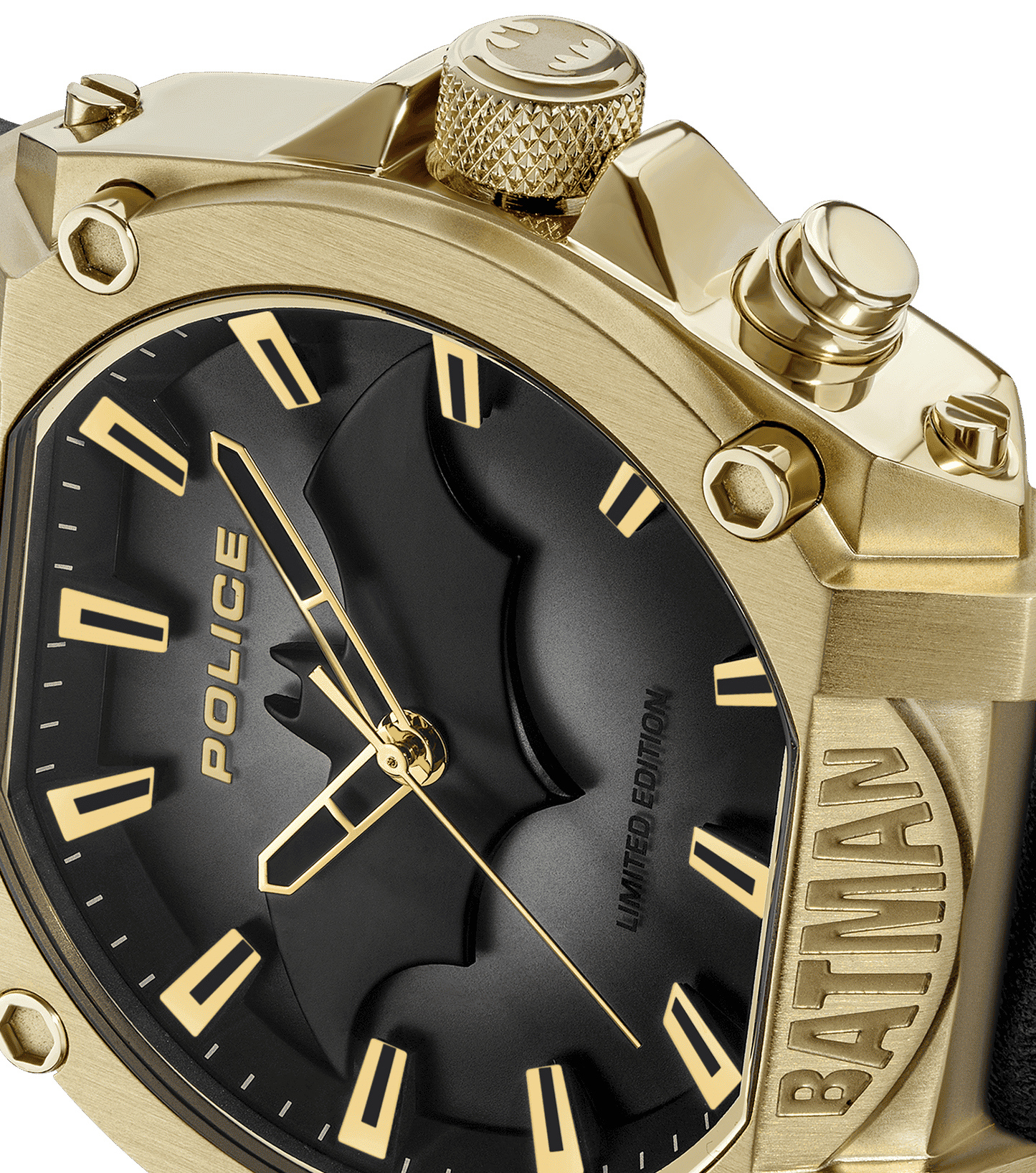 Police Forever Batman PEWGD0022602 Herrenuhr Schwarz/Gold • Limitierte Edition • Hintergrundbeleuchtung, Bild 5