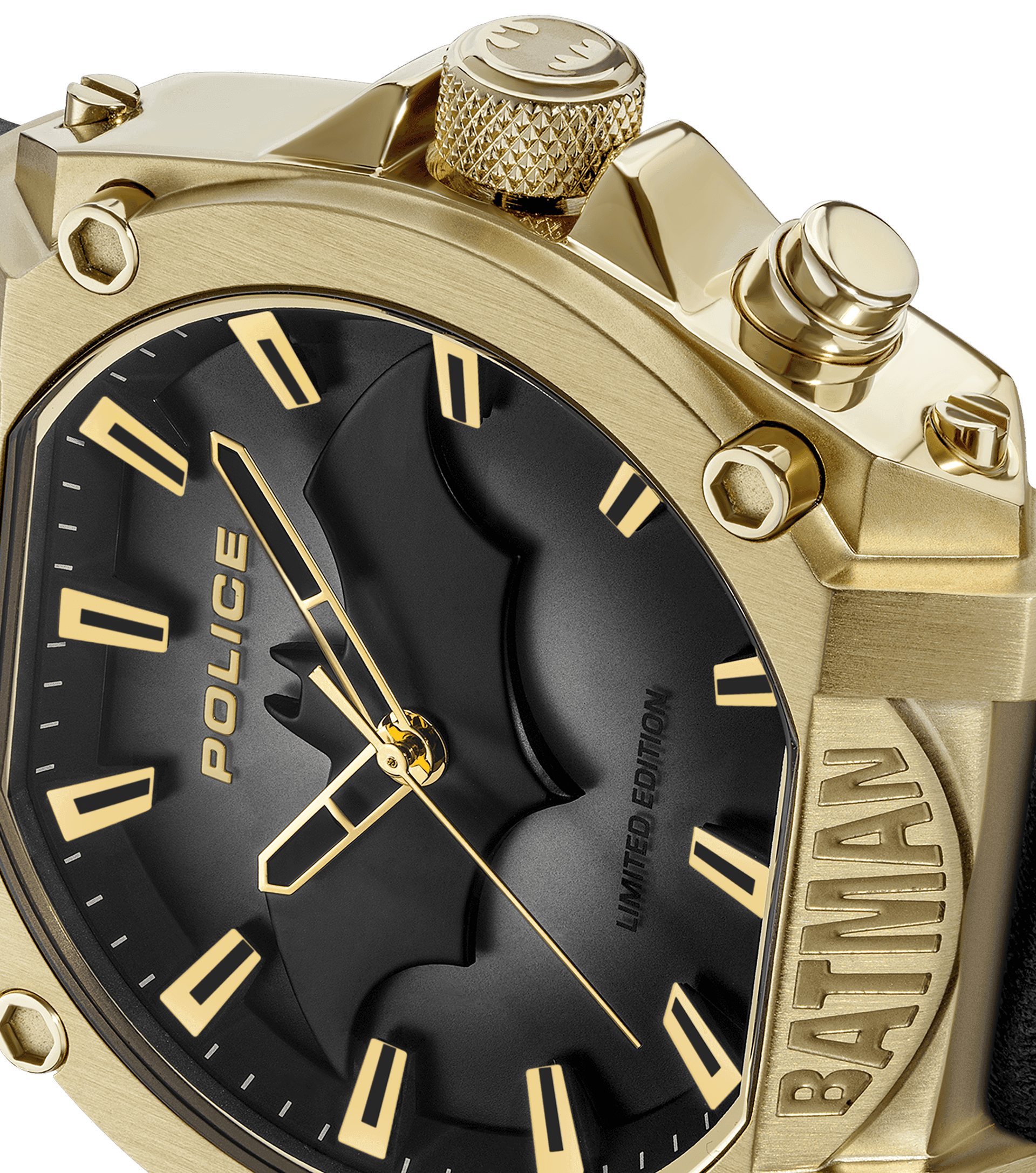 Police Forever Batman PEWGD0022602 Herrenuhr Schwarz/Gold • Limitierte Edition • Hintergrundbeleuchtung, Bild 5