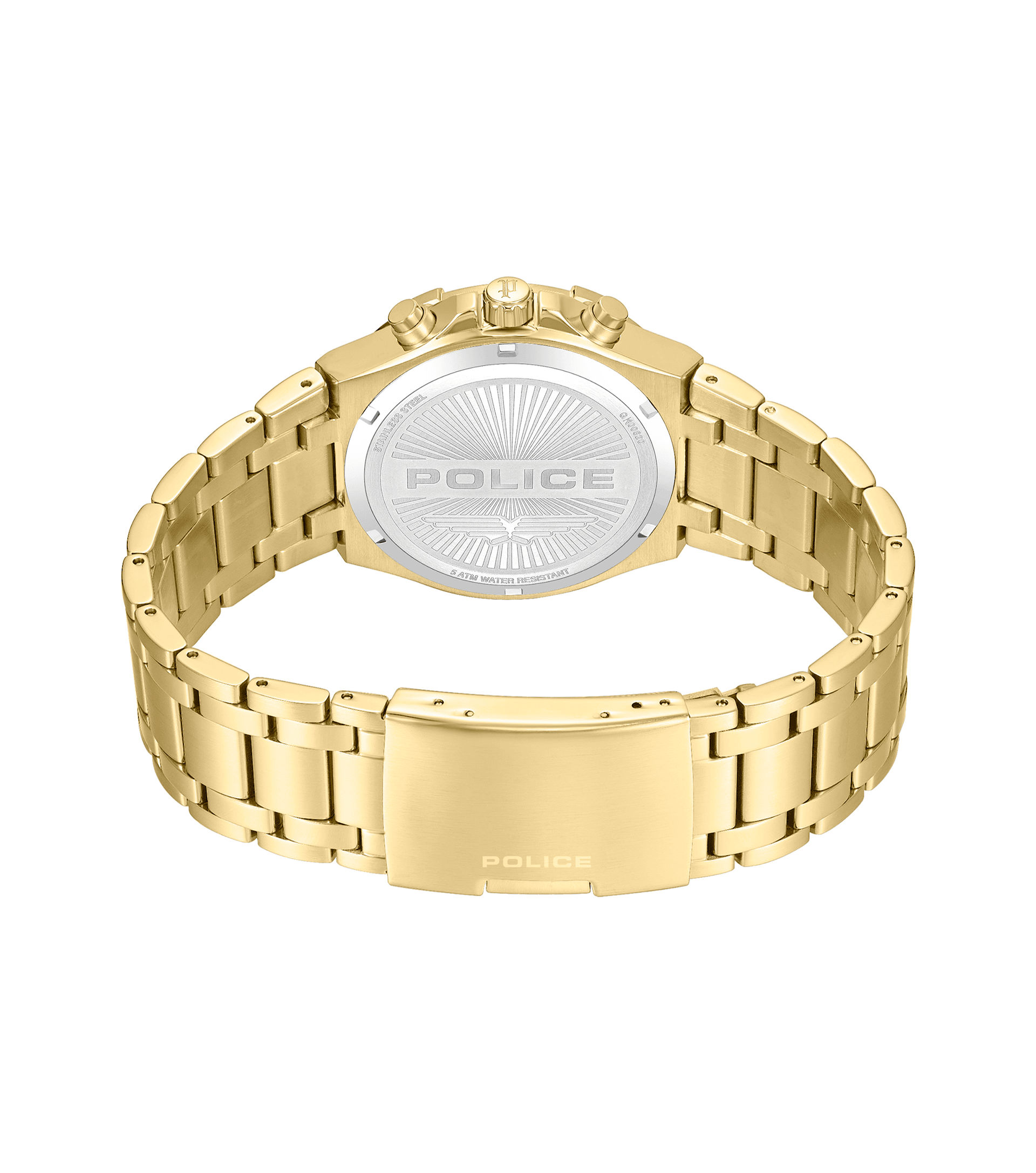 Police Guardian PEWGK0082003 Herrenuhr Goldfarben • Multifunktion mit Dual-Time • Gold-IP-Beschichtung, Bild 3