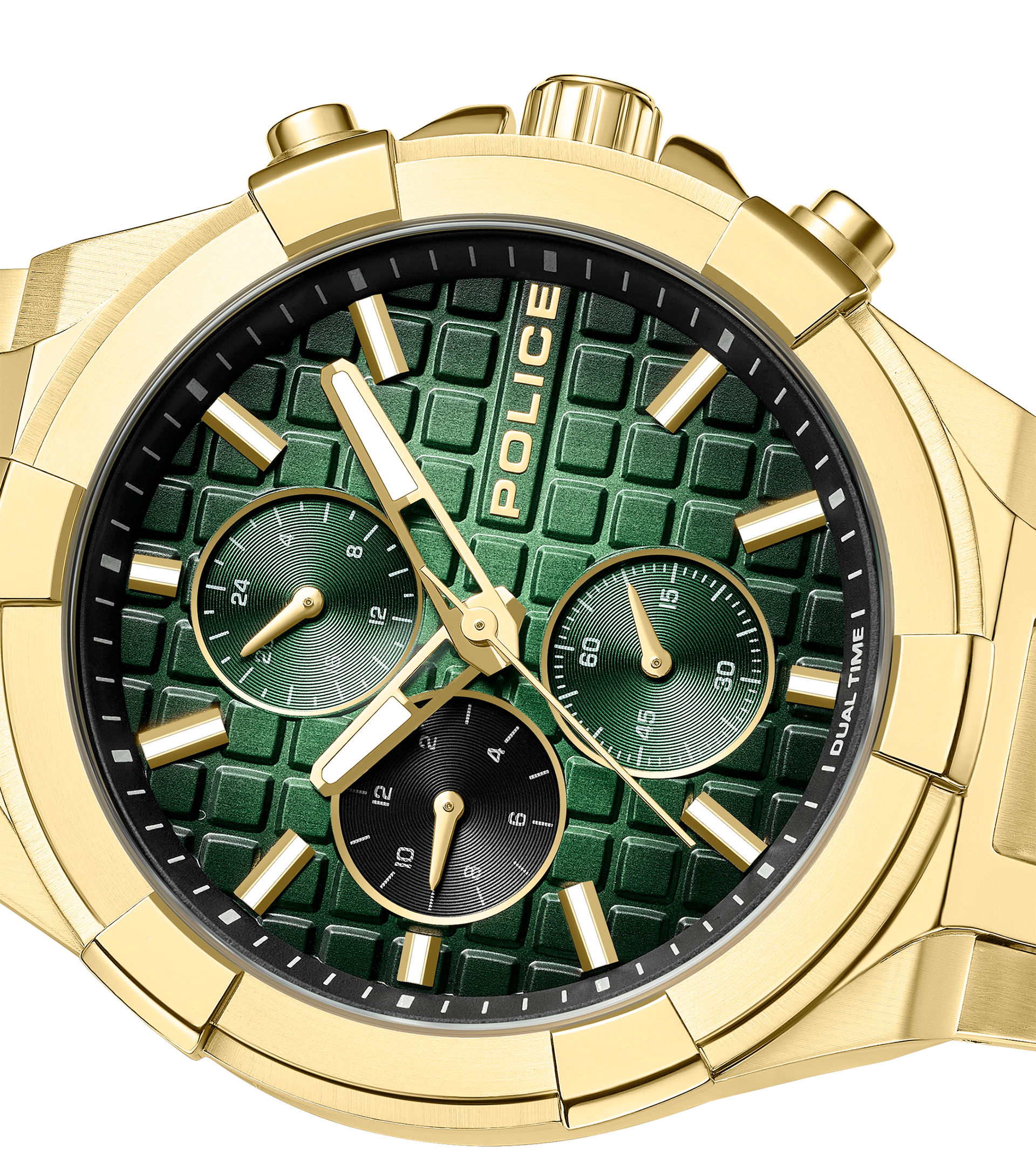 Police Guardian PEWGK0082003 Herrenuhr Goldfarben • Multifunktion mit Dual-Time • Gold-IP-Beschichtung, Bild 4
