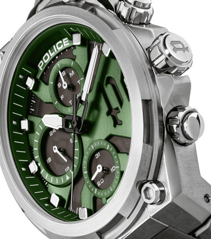 Police Airflow PEWGK2239104 Herrenuhr Silber • Multifunktionswerk • Industriedesign, Bild 4