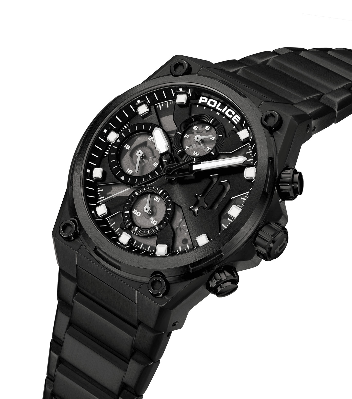 Police Airflow PEWGK2239106 Herren • Chronograph • IP-Schwarz Edelstahlarmband, Bild 2