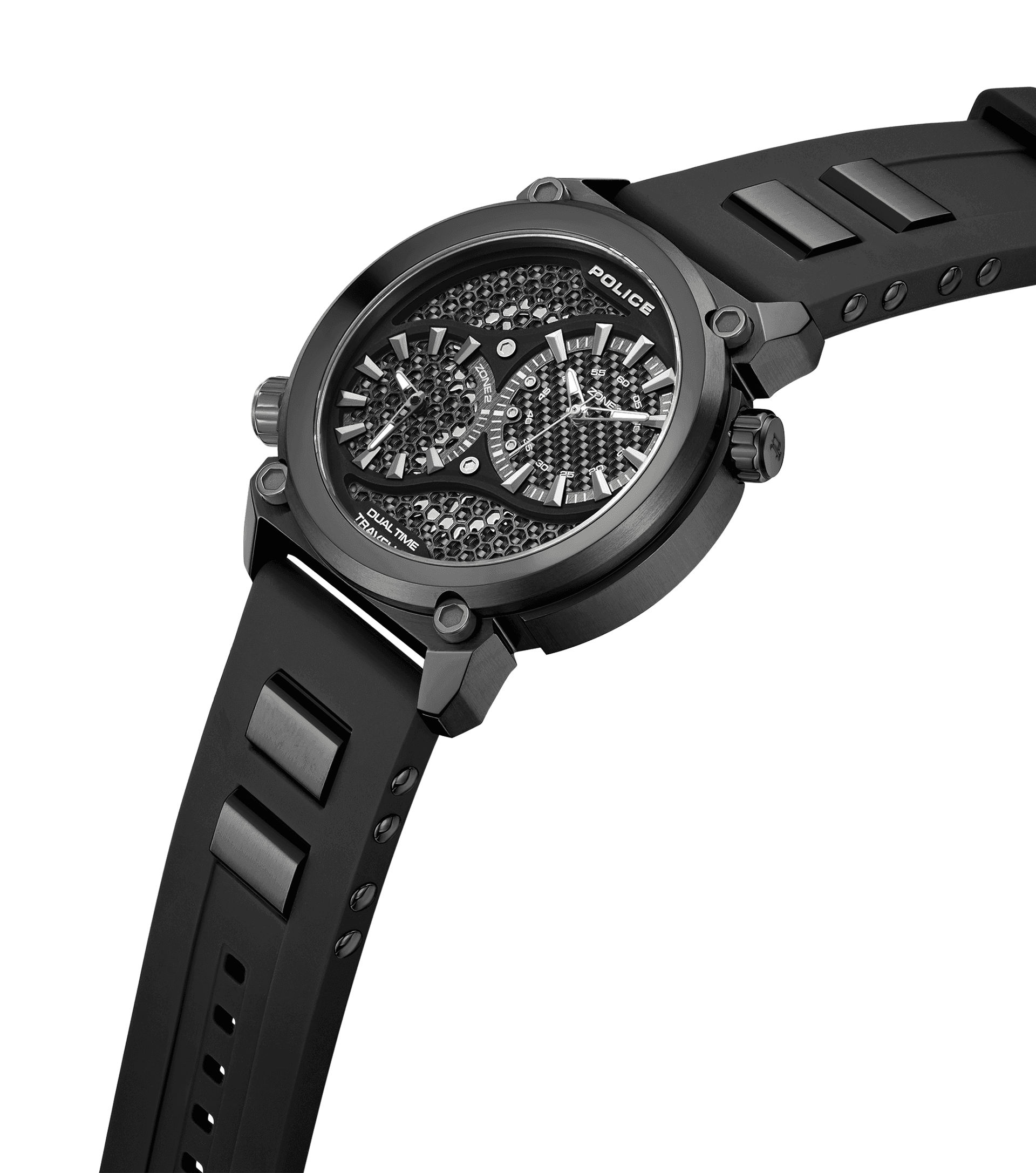 Police Boa PEWGM0071802 Herrenuhr Schwarz • Ionenplattiertes Gehäuse • Doppelkronen-Design, Bild 2