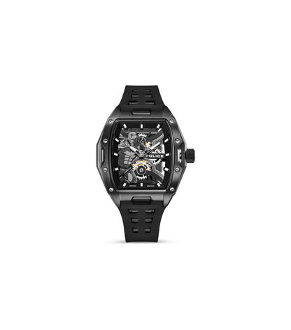 Police Gotham PEWGM0075301 Herrenuhr Schwarz • Limitierte Edition • Batman-Zifferblatt