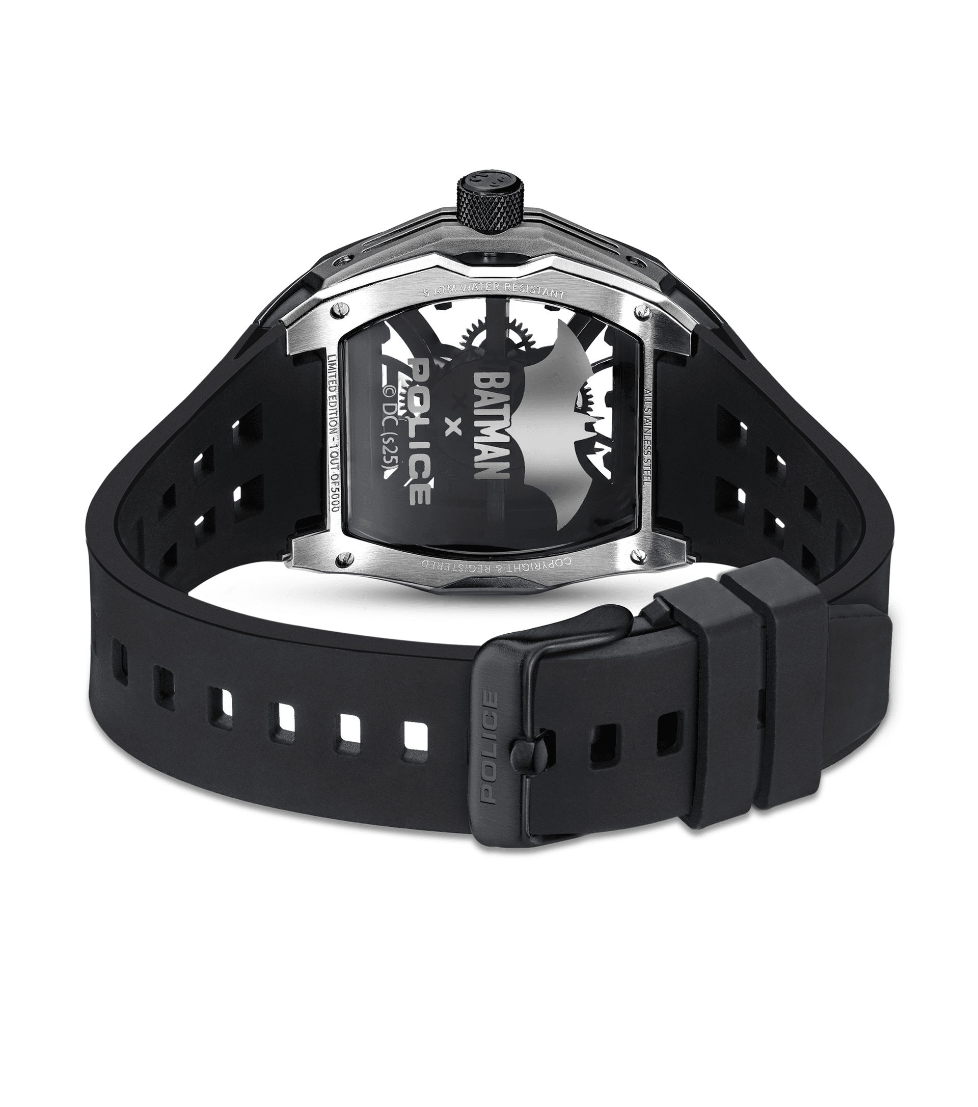 Police Gotham PEWGM0075301 Herrenuhr Schwarz • Limitierte Edition • Batman-Zifferblatt, Bild 3