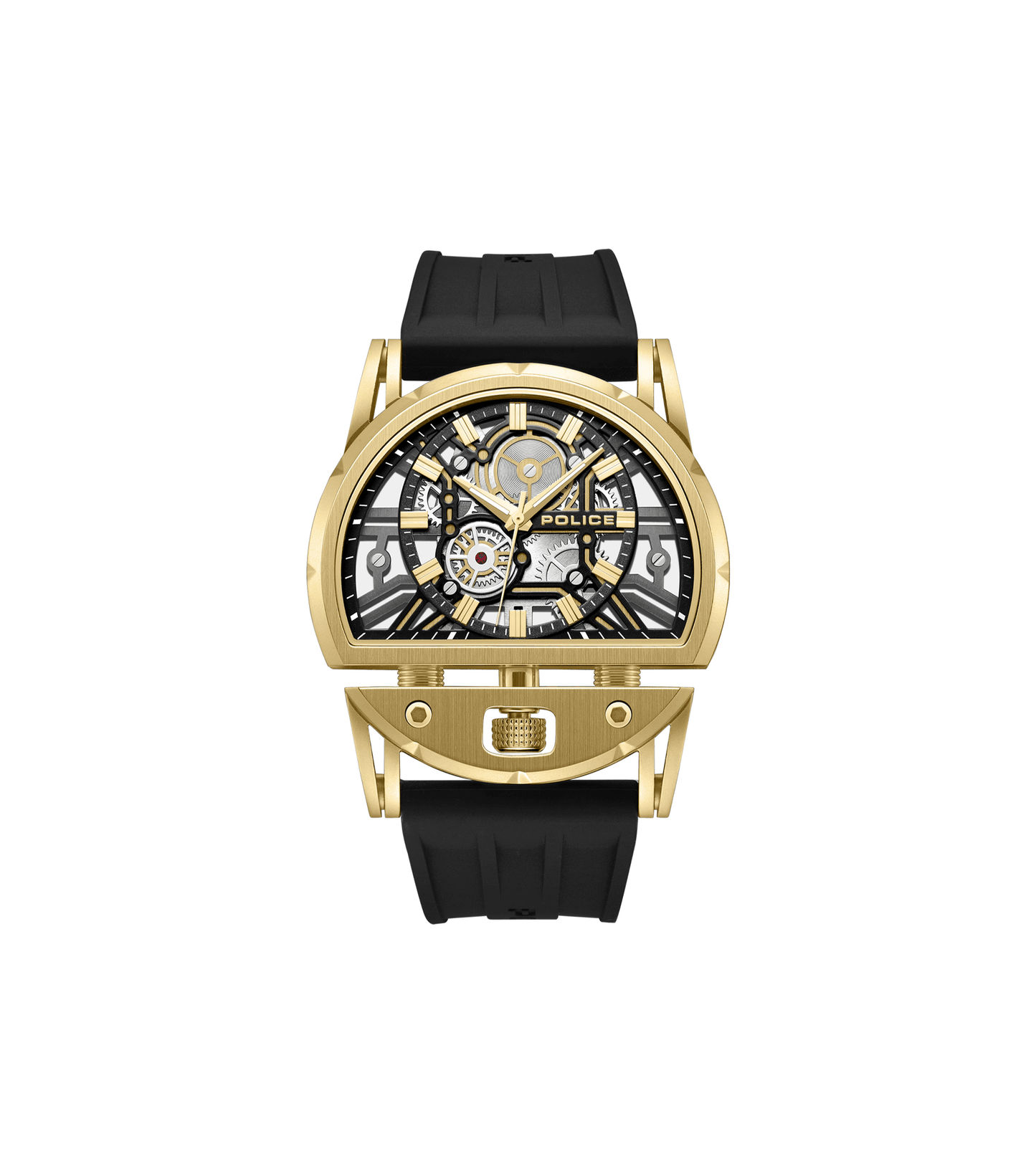 Police Daintree 2.0 PEWGM0081508 Herren • 46x53mm Gehäuse mit Gold-IP-Beschichtung • 5 ATM Wasserdicht