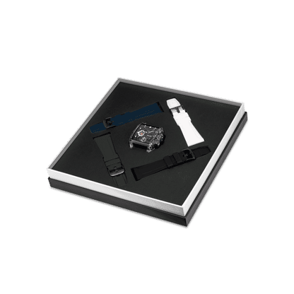 Police Clout PEWGO0052401-SET Herrenuhr Transparent • Quarz-Chronograph • 4-Armband-Set