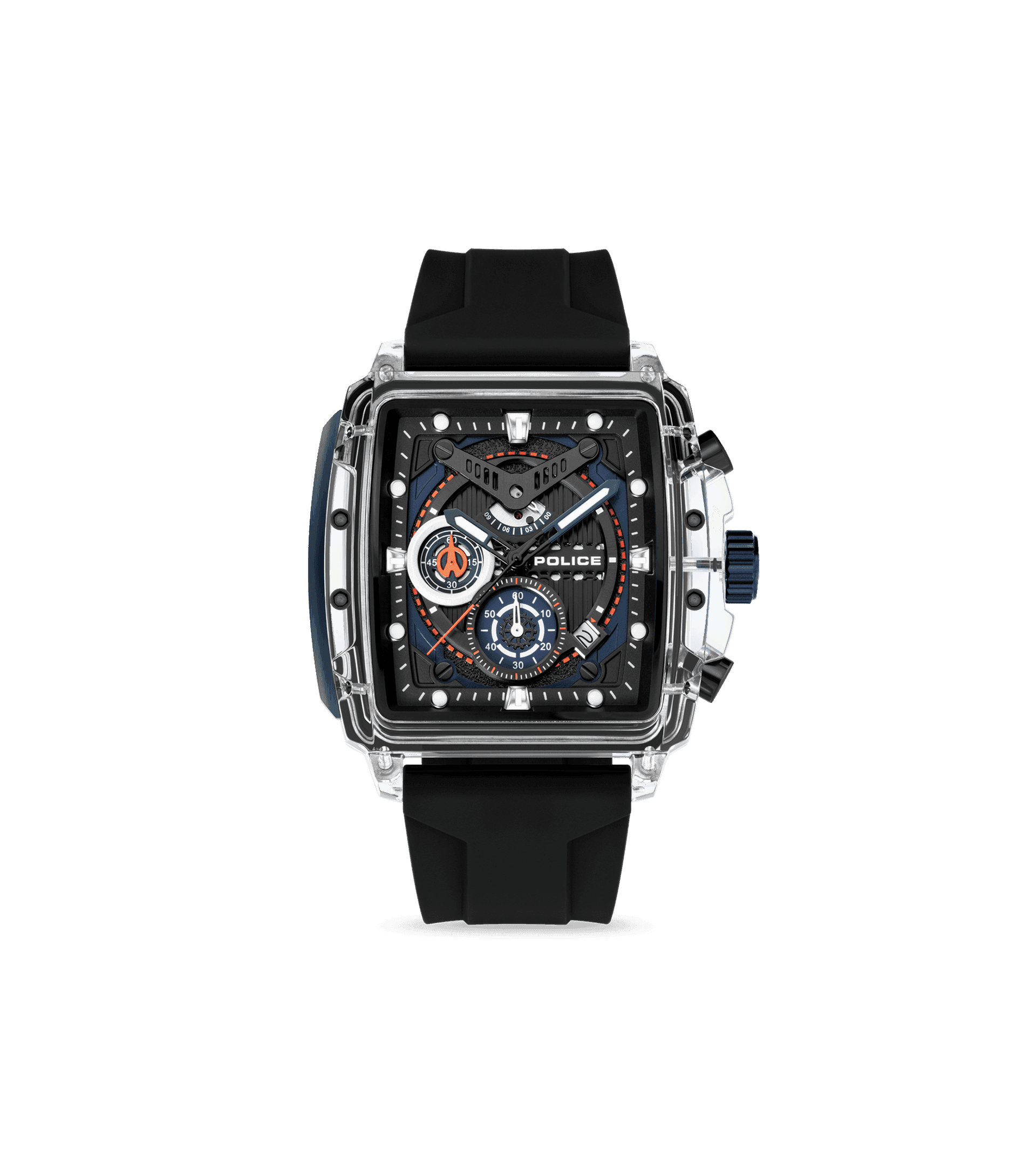 Police Clout PEWGO0052401-SET Herrenuhr Transparent • Quarz-Chronograph • 4-Armband-Set, Bild 3