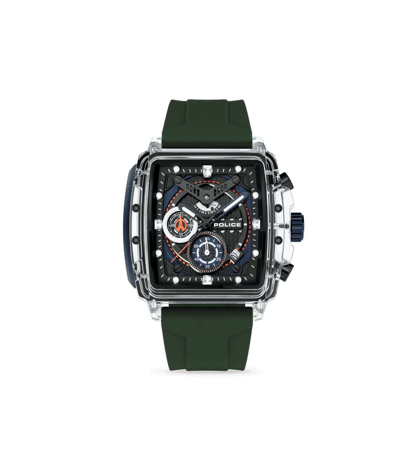 Police Clout PEWGO0052401-SET Herrenuhr Transparent • Quarz-Chronograph • 4-Armband-Set, Bild 5