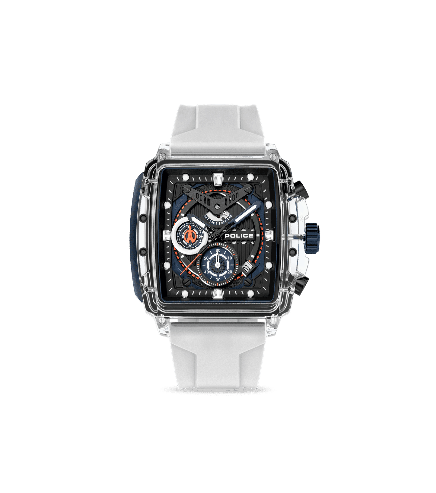 Police Clout PEWGO0052401-SET Herrenuhr Transparent • Quarz-Chronograph • 4-Armband-Set, Bild 6