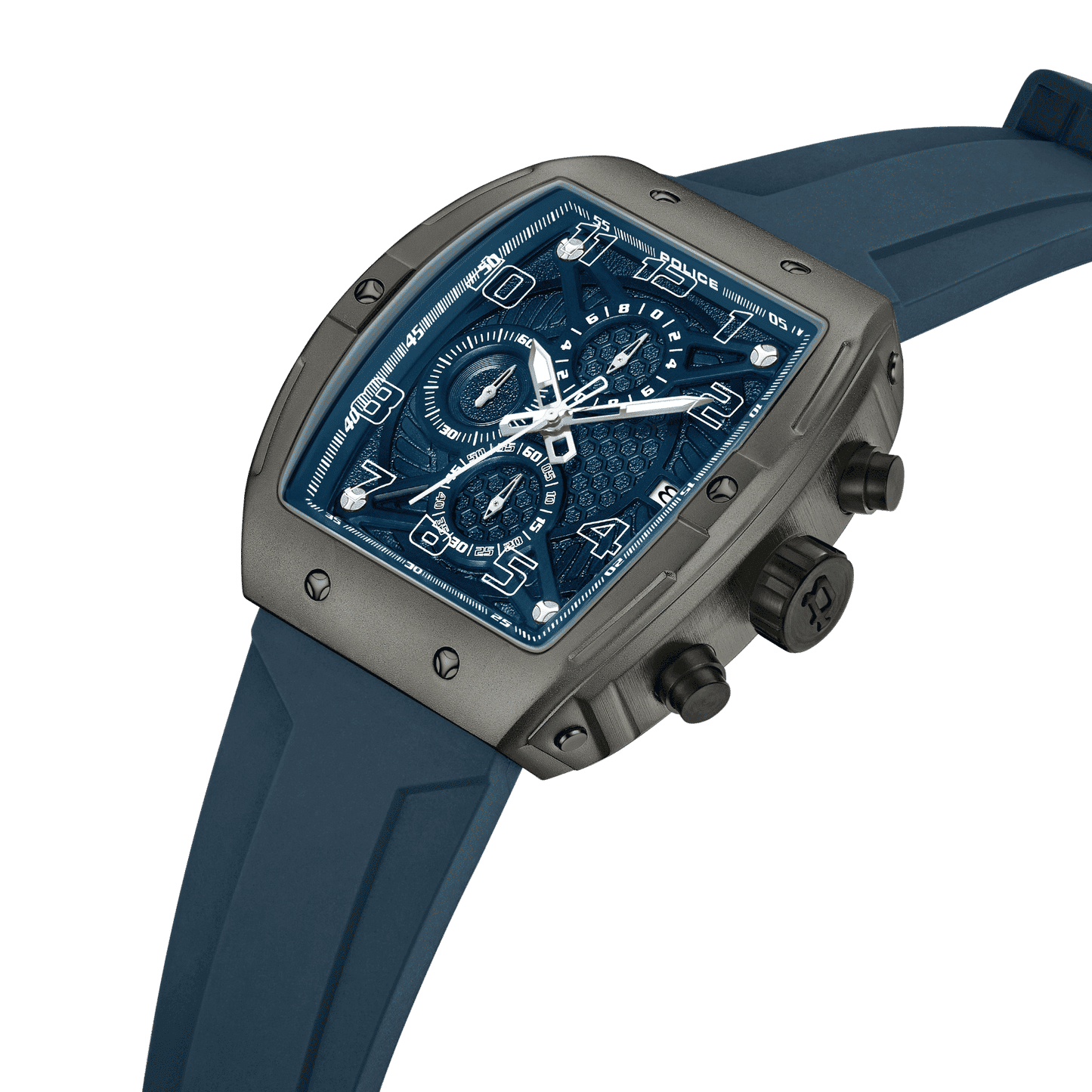 Police Coswig PEWGO0063102 Herrenuhr Blau • Quarz-Chronograph • Leichtmetallgehäuse mit IP-Beschichtung, Bild 2