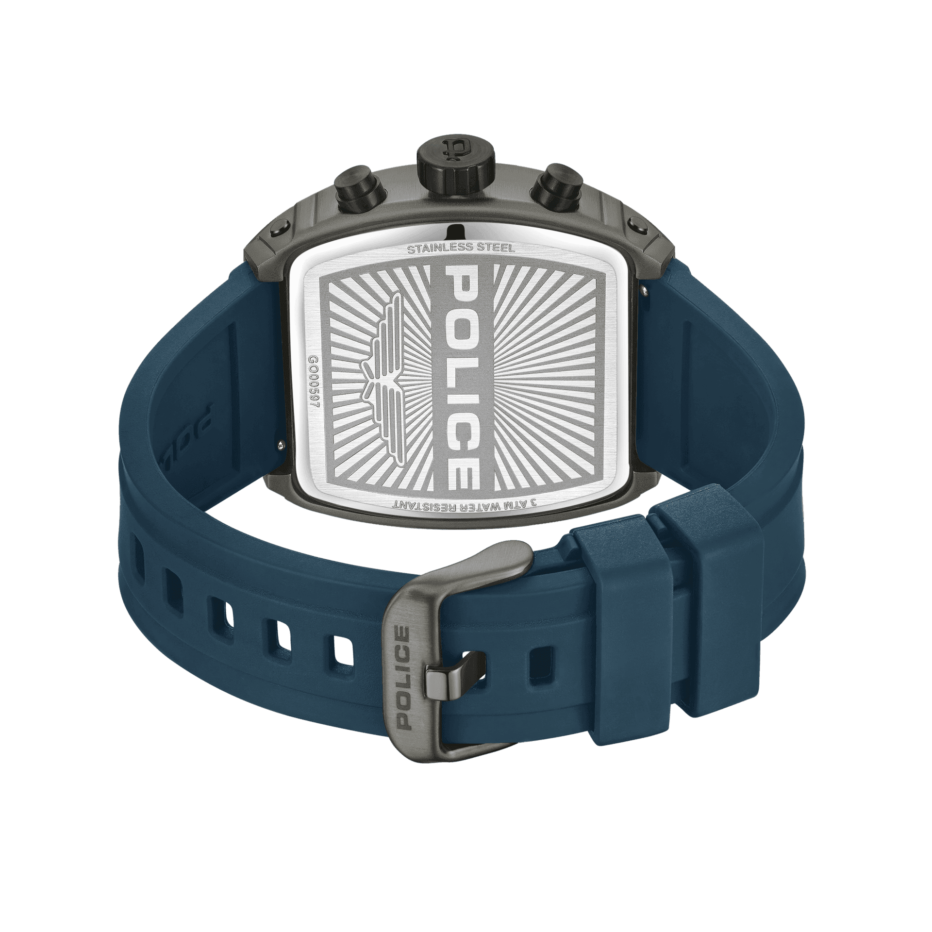 Police Coswig PEWGO0063102 Herrenuhr Blau • Quarz-Chronograph • Leichtmetallgehäuse mit IP-Beschichtung, Bild 3