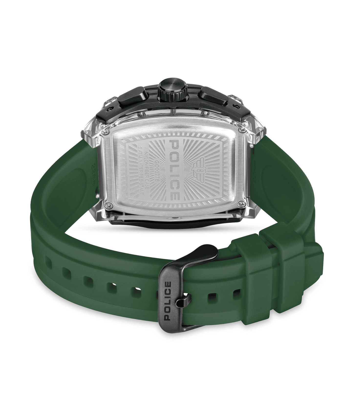 Police Clout Tank PEWGO00778X4 Herrenuhr Schwarz • Quarz-Chronograph • 8 Wechselarmbänder, Bild 16