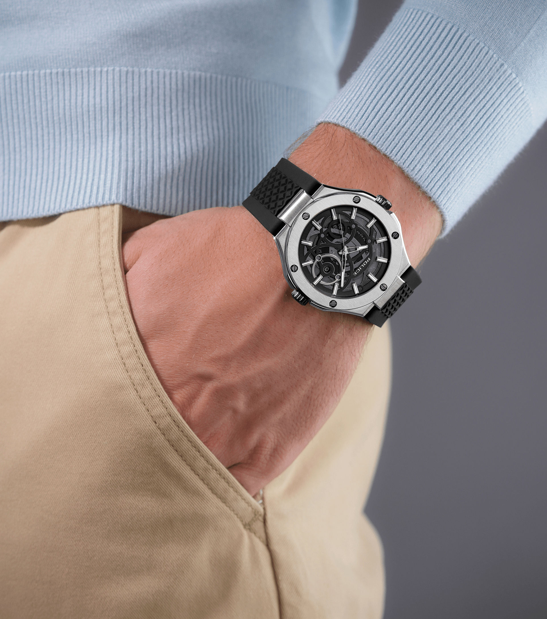 Police DUAL PEWGQ0081901 Herrenuhr Schwarz • Zwei Zifferblätter • Multifunktion, Bild 10