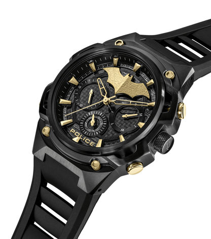 Police Crusader PEWGQ0089902-SET Herrenuhr Schwarz • Multifunktions-Chronograph • Batman-Edition mit Batarang Armband, Bild 2