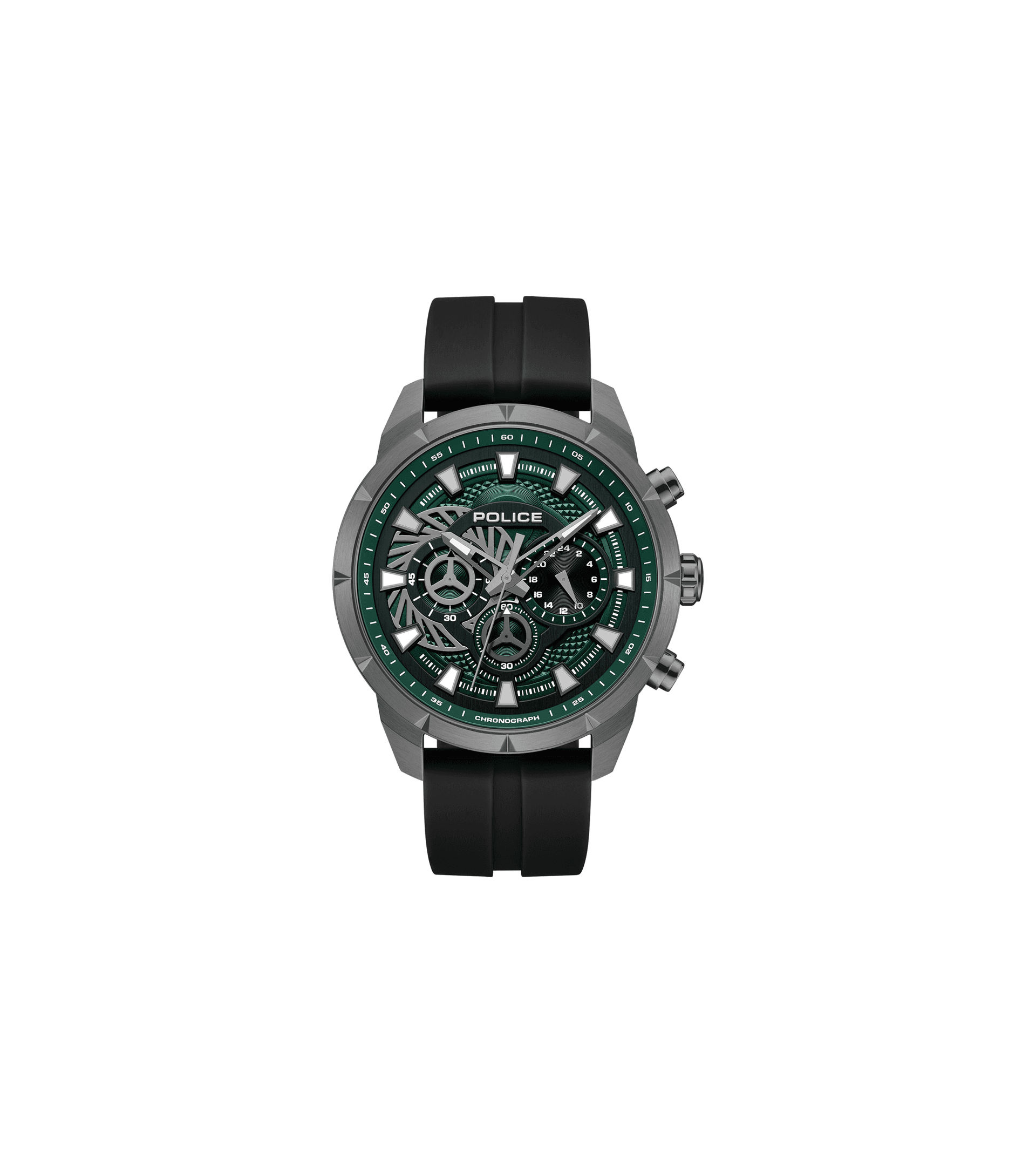 Police Neist PEWGQ0092703 Herrenuhr Schwarz • Dual-Time-Funktion • Ionenplattiertes Gehäuse