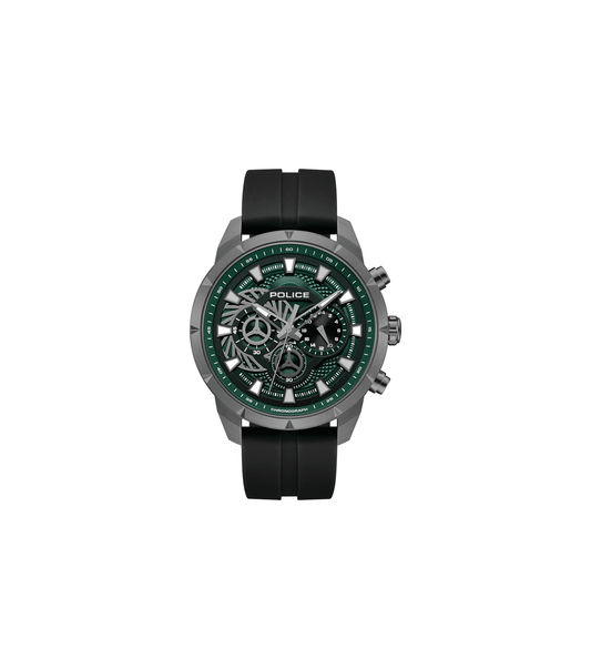 Police Neist PEWGQ0092703 Herrenuhr Schwarz • Dual-Time-Funktion • Ionenplattiertes Gehäuse
