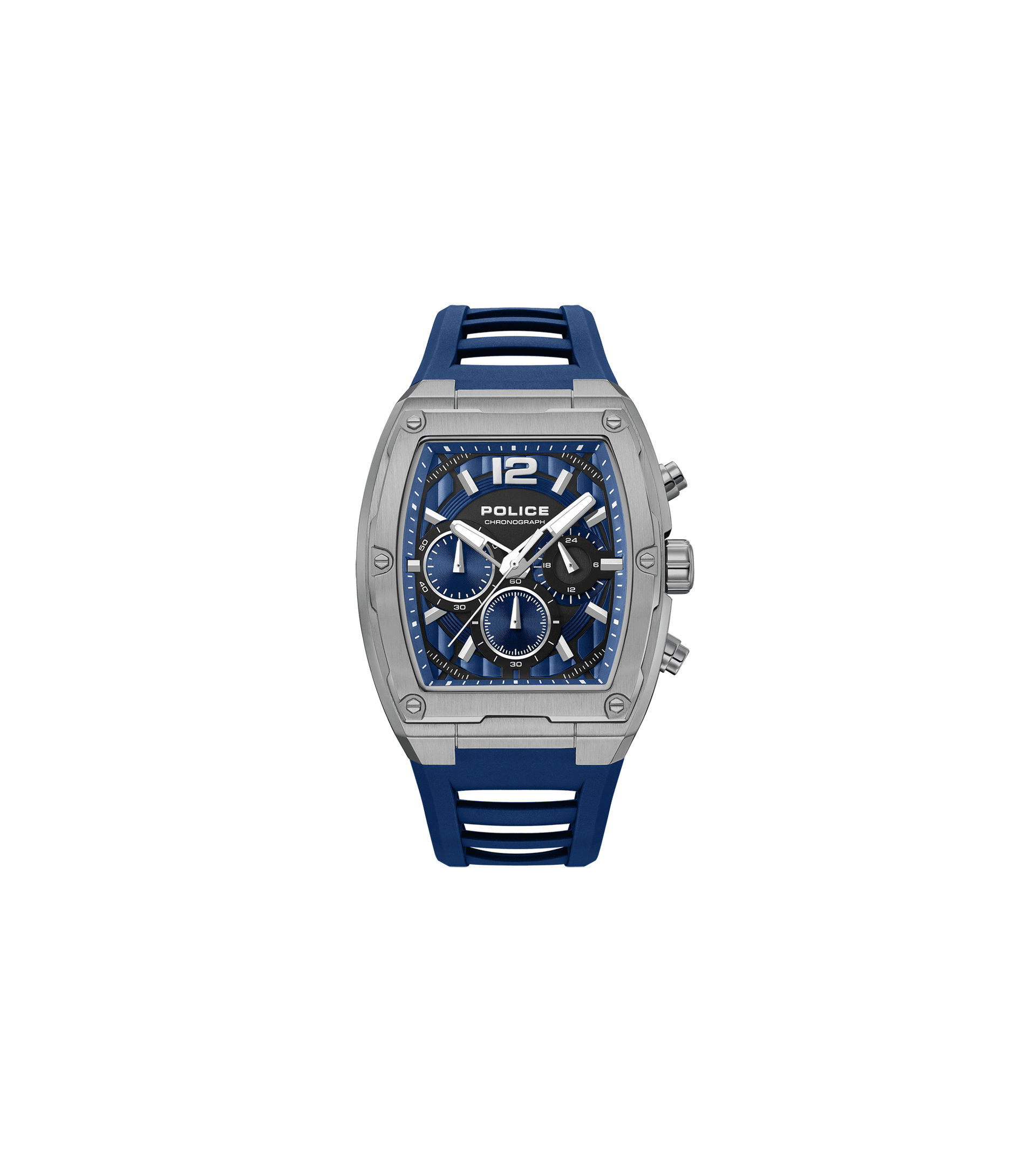 Police Creed PEWGQ0092802 Herren • Dual-Time-Zifferblatt • Edelstahlgehäuse mit IP-Beschichtung