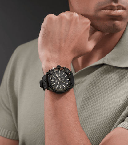 Police Centurian PEWGQ0093201 Herrenuhr Schwarz • Chronograph • Edelstahlgehäuse, Bild 5