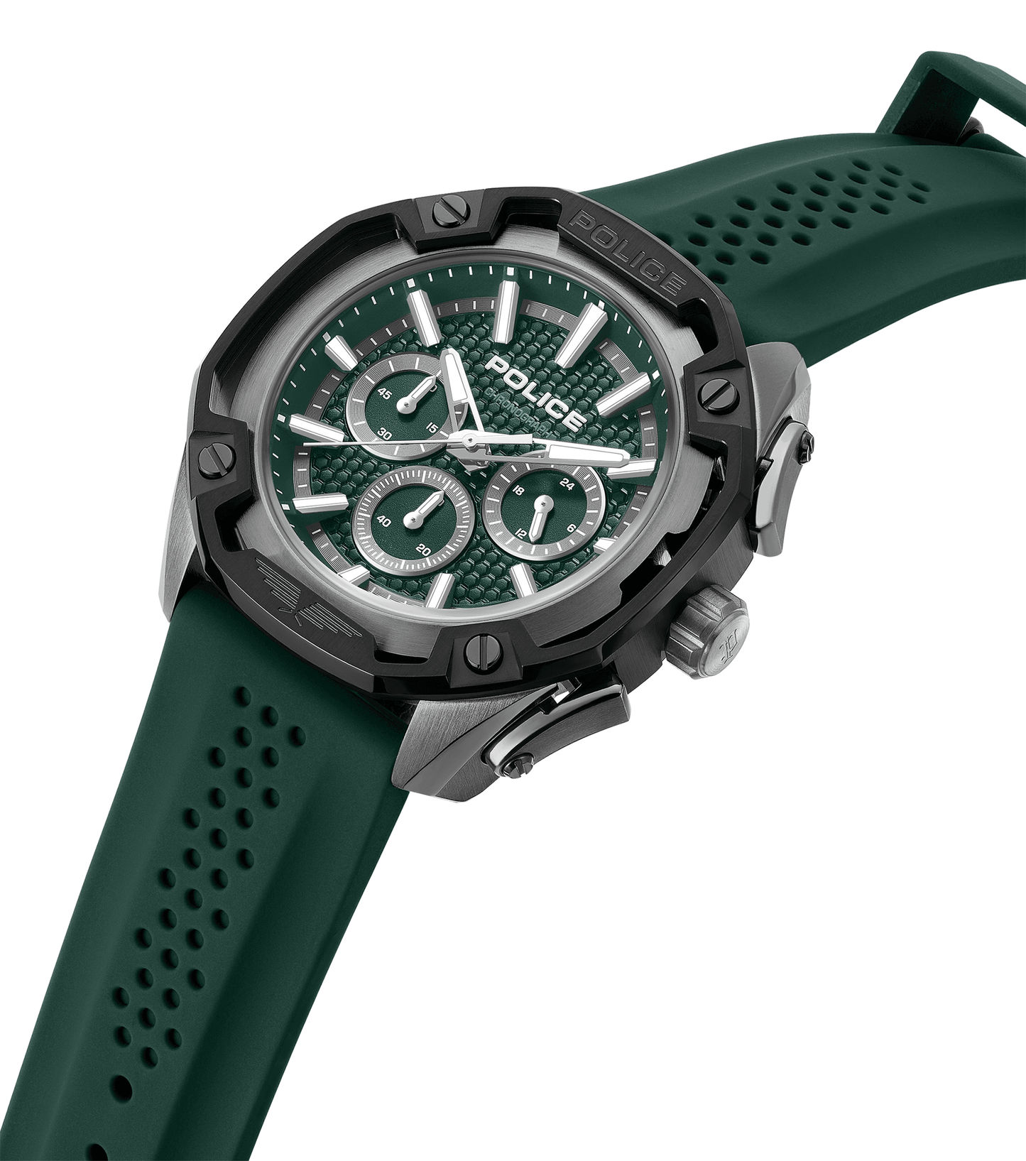 Police Centurian PEWGQ0093202 Herrenuhr Grün • Quarz-Chronograph • 5 ATM Wasserdicht, Bild 2