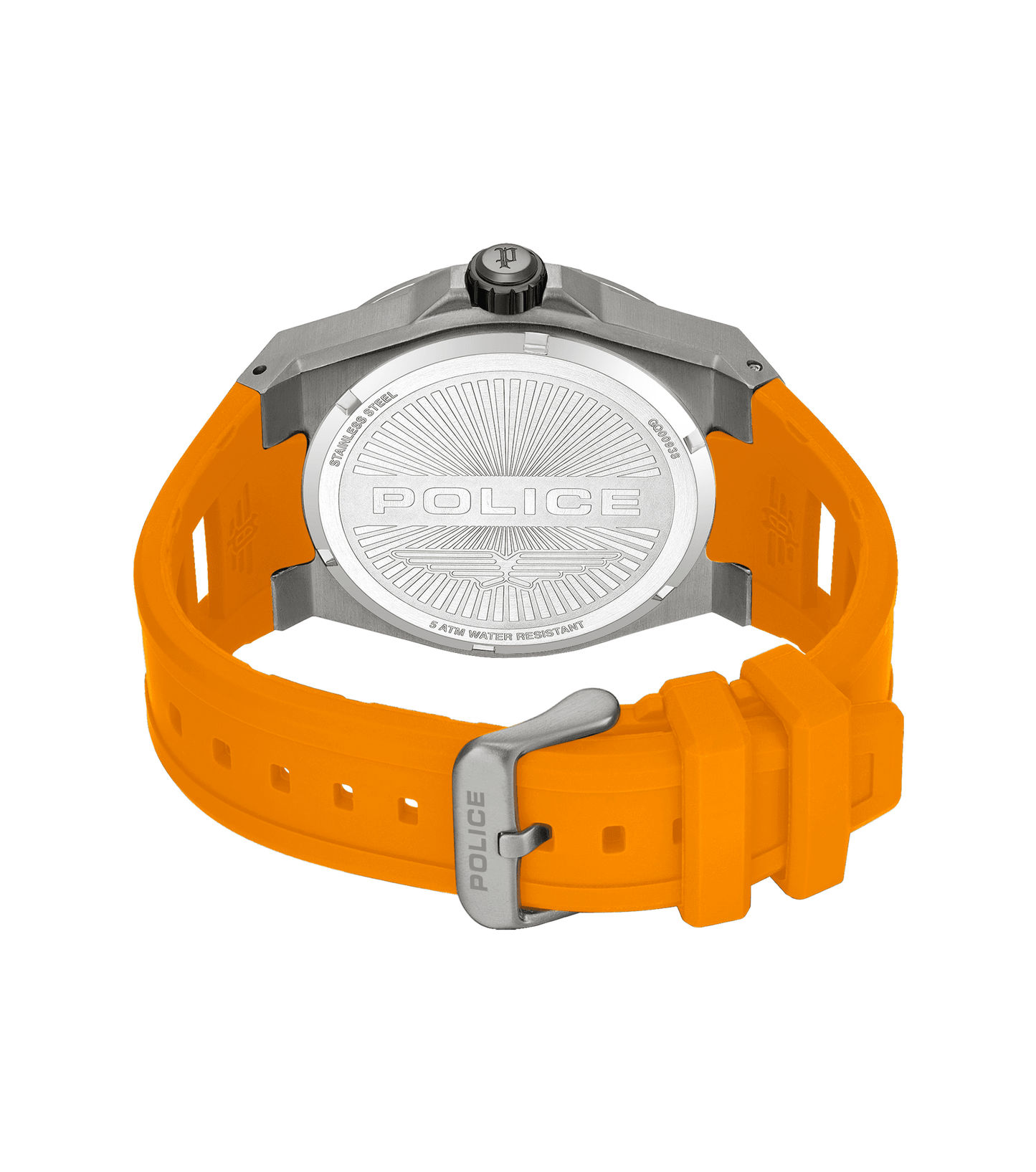 Police Dominion PEWGQ0093802 Herrenuhr Orange • Edelstahlgehäuse mit IP-Beschichtung • Multifunktion, Bild 3