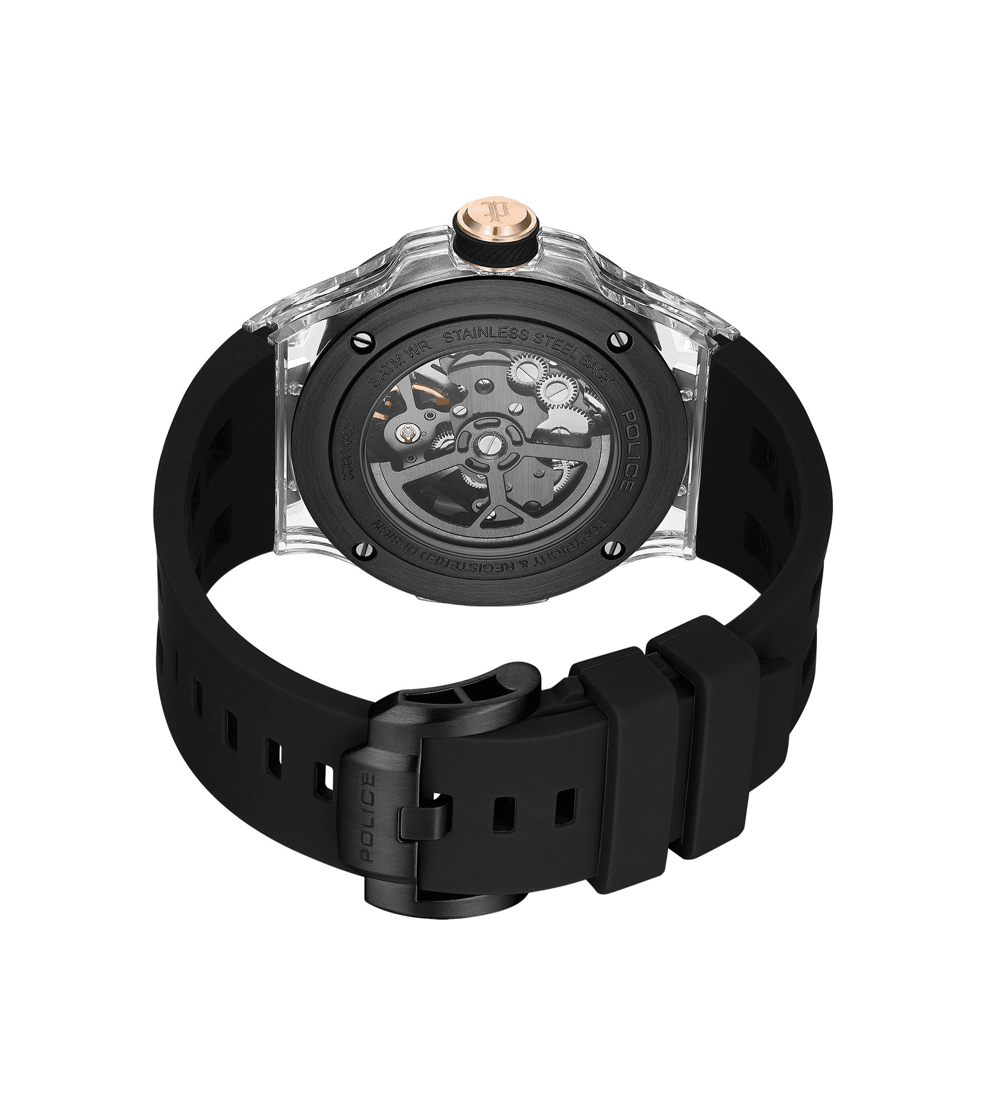 Police Cyclone PEWGR0082202 Herren • Automatikwerk • Transparentes Zifferblatt, Bild 3
