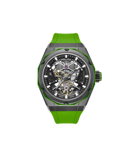 Police Dayton PEWGR0082303 Herrenuhr Silber • Automatikwerk • Skelettiertes Zifferblatt
