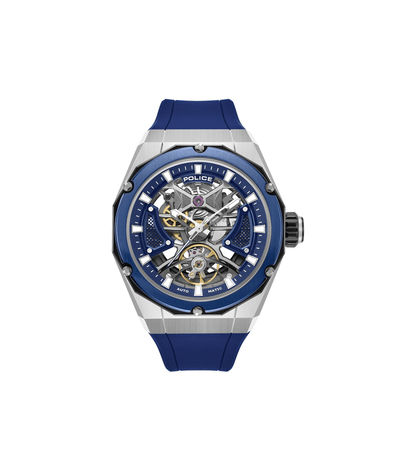 Police Dayton PEWGR0082304 Herrenuhr Blau • Automatikwerk • Sichtboden-Zifferblatt