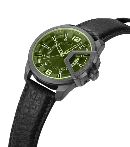 Police Underlined PEWJB0005603 Herrenuhr Schwarz • Lederarmband • Datum-Anzeige, Bild 2