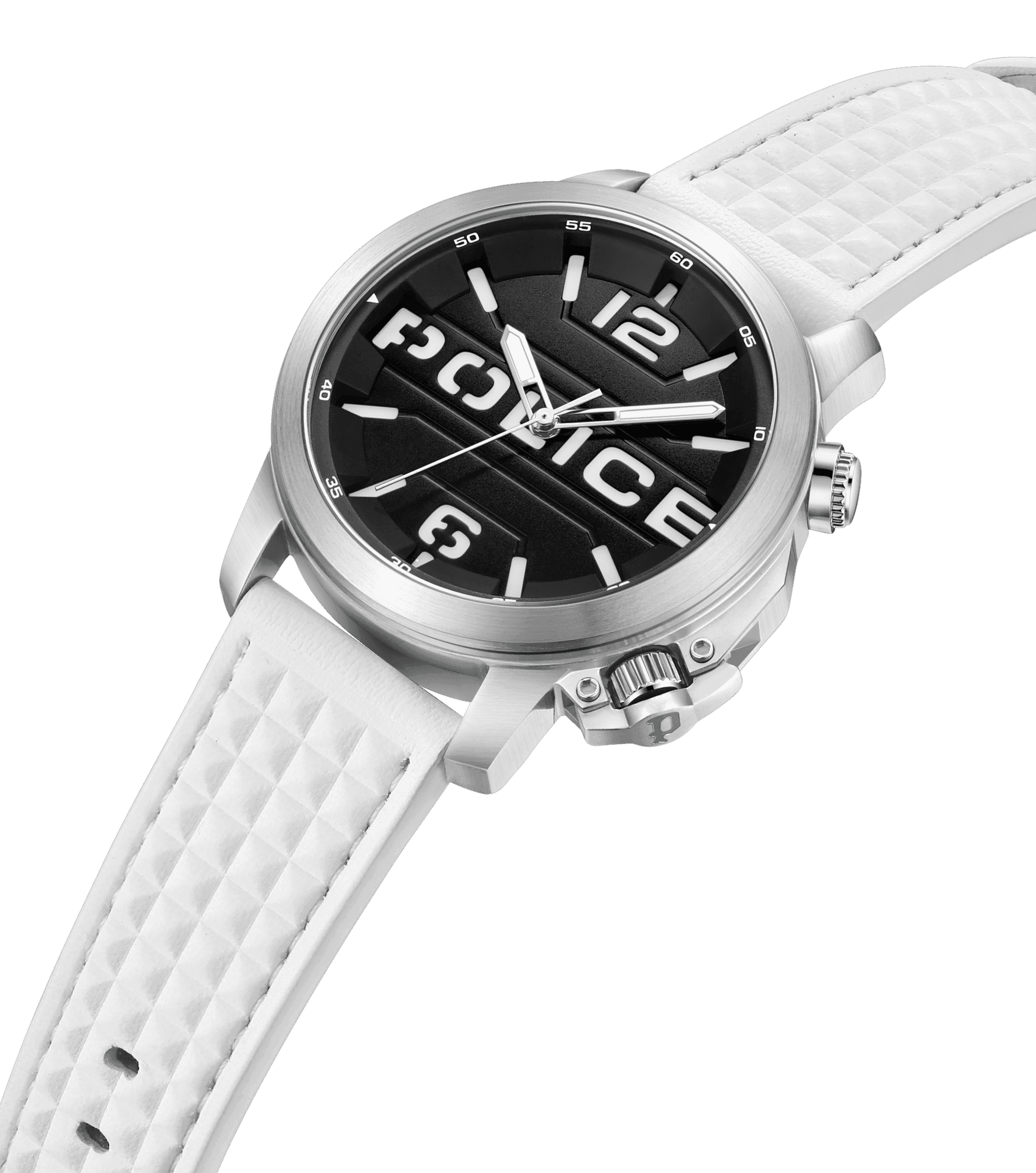 Police Automated PEWJD0021704 Herrenuhr Weiß • Kronenschutz • Hintergrundbeleuchtung, Bild 2