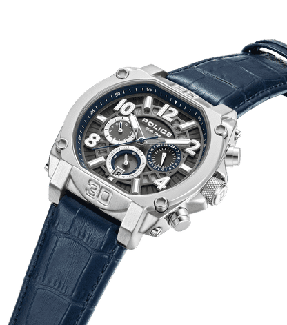 Police Norwood PEWJF0021901 Herrenuhr Blau • Dual-Time-Funktion • Transparentes Zifferblatt, Bild 2