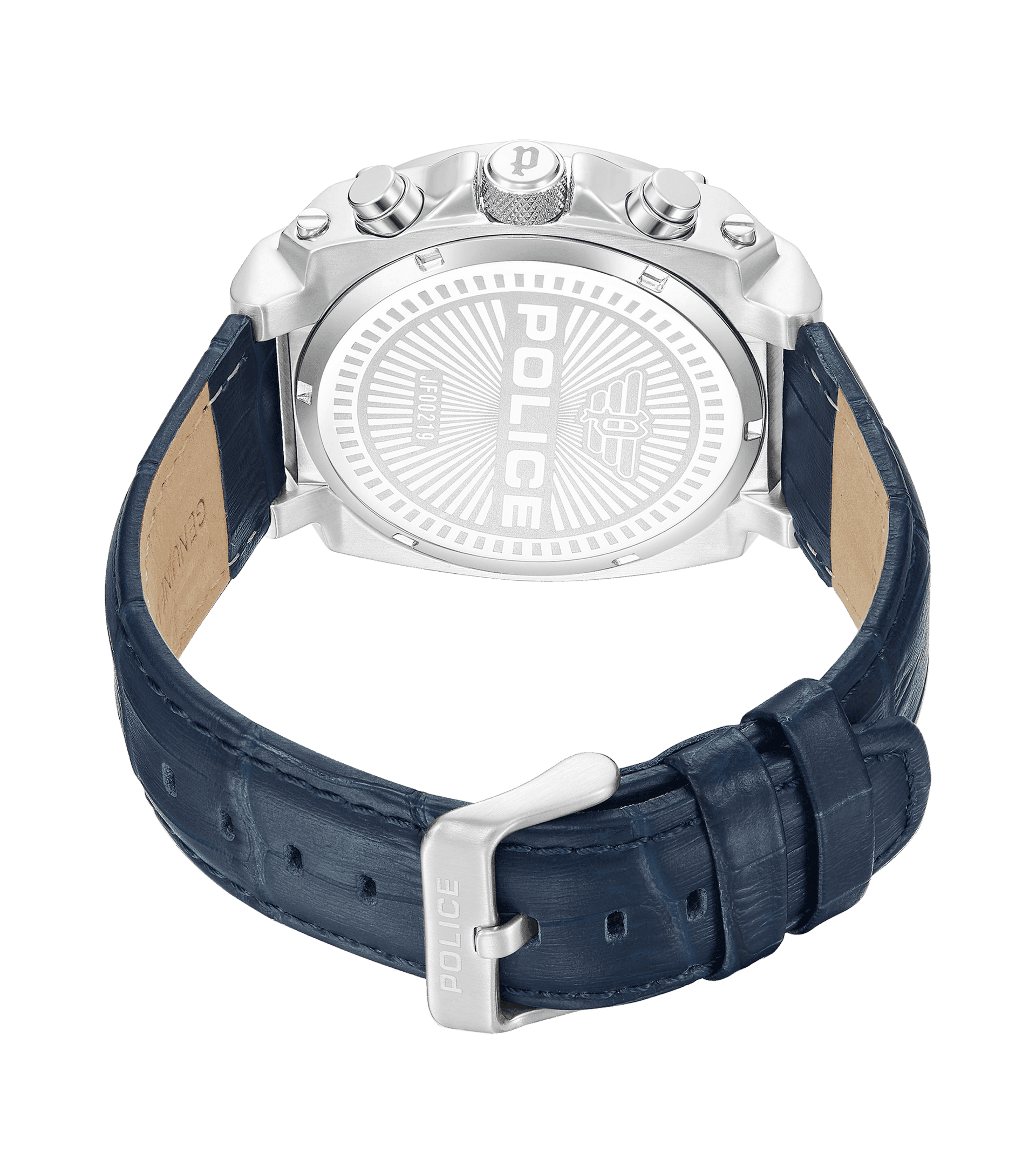 Police Norwood PEWJF0021901 Herrenuhr Blau • Dual-Time-Funktion • Transparentes Zifferblatt, Bild 3