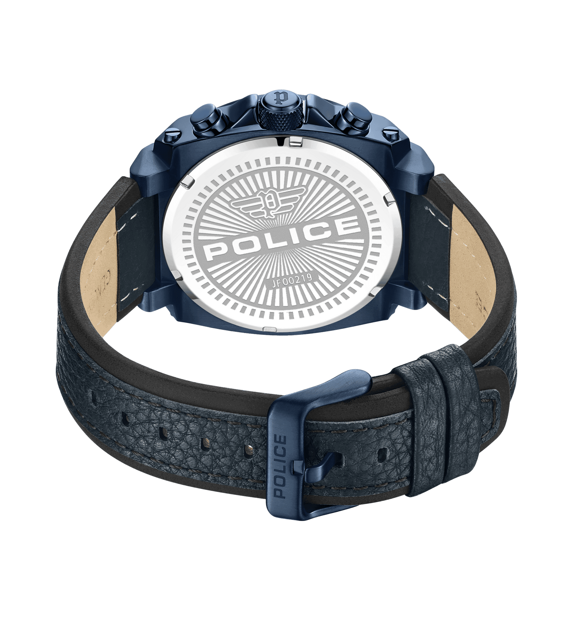 Police Norwood PEWJF0021904 Herrenuhr Blau • Dual-Time-Funktion • Blaues Leder-Armband, Bild 3