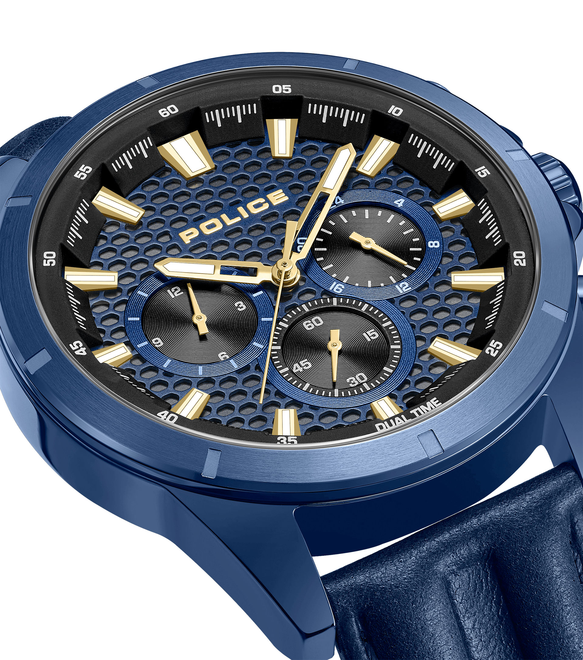Police Malawi PEWJF2204113 Herrenuhr Blau • Multifunktions-Chronograph • Blaue IP-Beschichtung, Bild 4