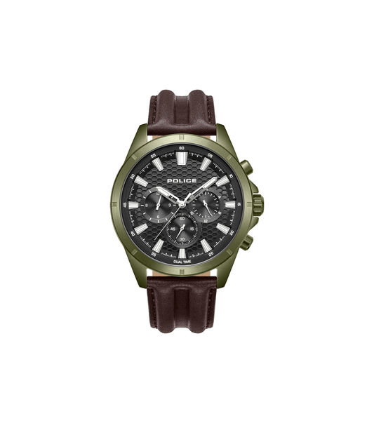 Police Malawi PEWJF2204114 Herren • Multifunktions-Chronograph • Grünes IP-Gehäuse