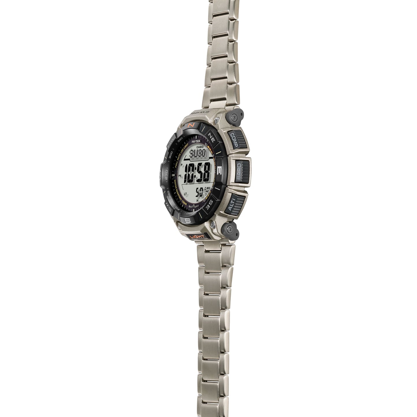 Casio PRG-340T-7ER Pro Trek Herrenuhr Weiß • Tough Solar • Digitaler Kompass, Bild 4