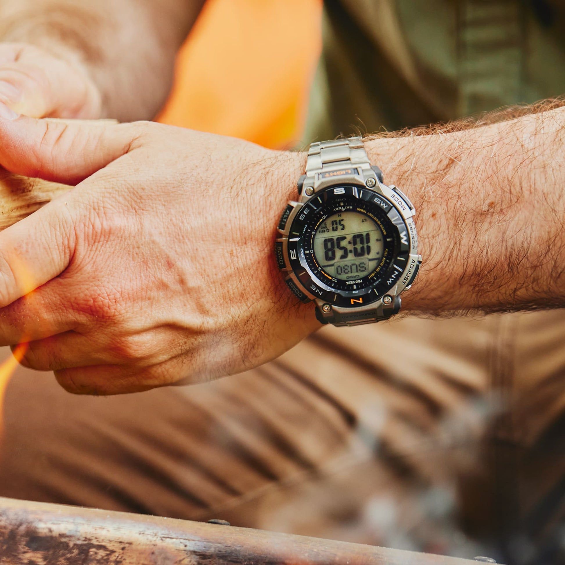 Casio PRG-340T-7ER Pro Trek Herrenuhr Weiß • Tough Solar • Digitaler Kompass, Bild 11