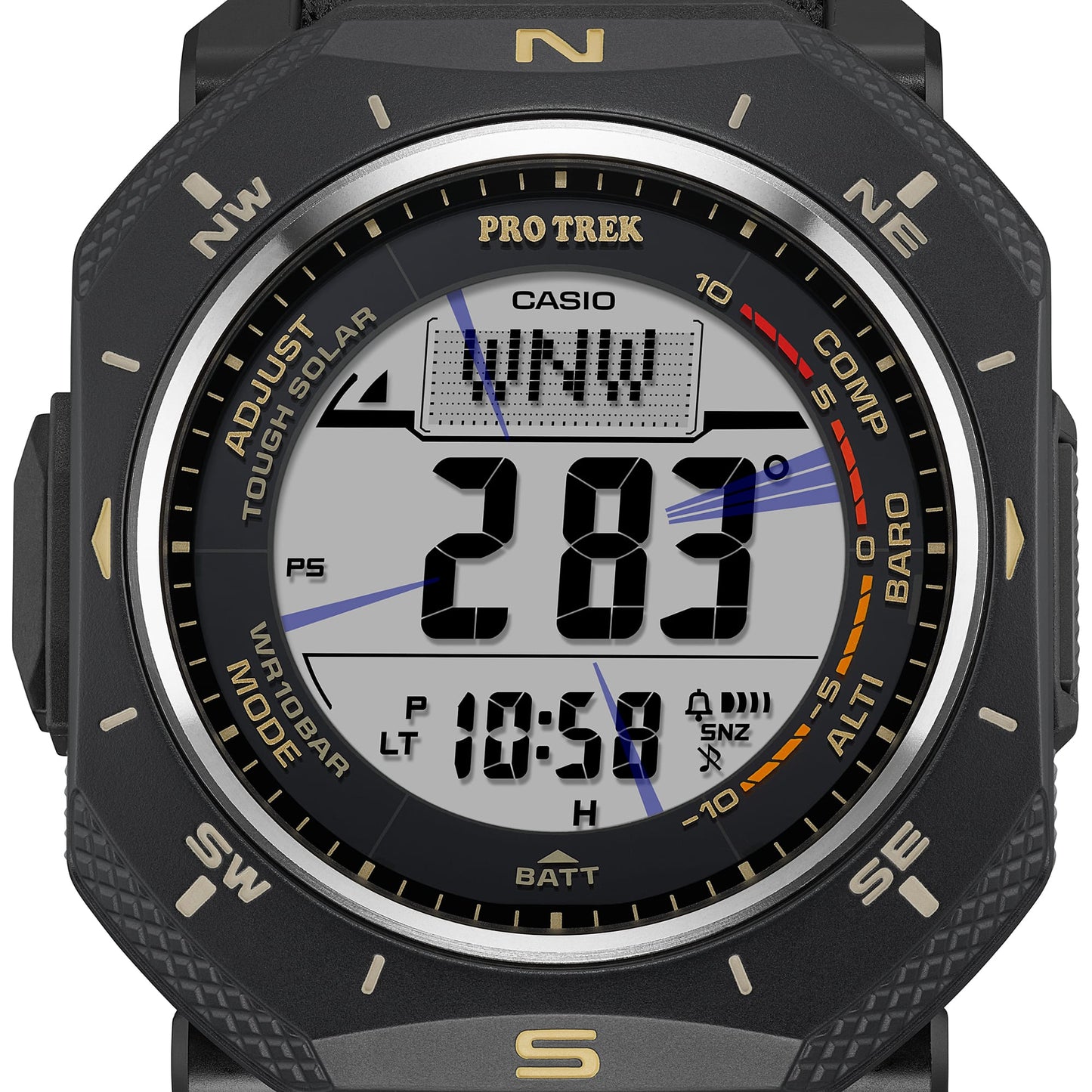 Casio Pro Trek PRG-69B-1ER PRG-69 Series Armbanduhr Schwarz • Solarbetrieb • Dreifachsensor, Bild 11
