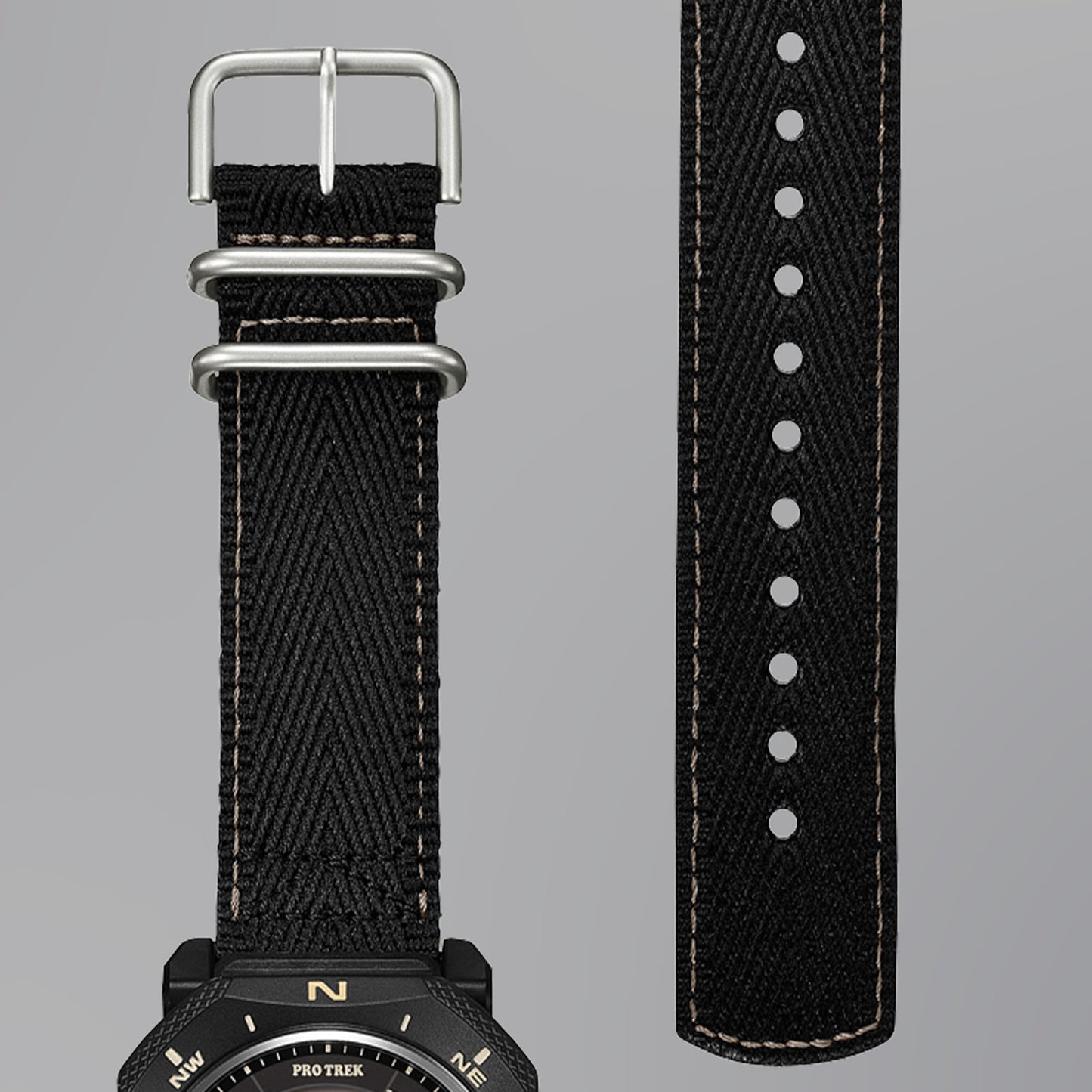 Casio Pro Trek PRG-69B-1ER PRG-69 Series Armbanduhr Schwarz • Solarbetrieb • Dreifachsensor, Bild 5