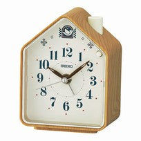 Seiko QHP011B Reloj Despertador Negro • Alarma Canto de Pájaros • Agujas Luminosas