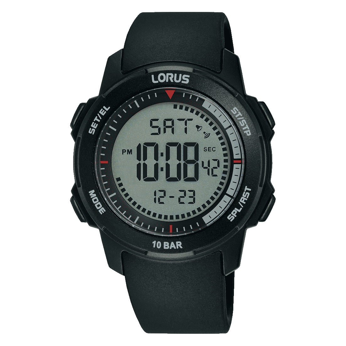 Lorus Sports R2371PX9 Herren Armbanduhr • Digital mit EL-Beleuchtung • 10 BAR wasserdicht
