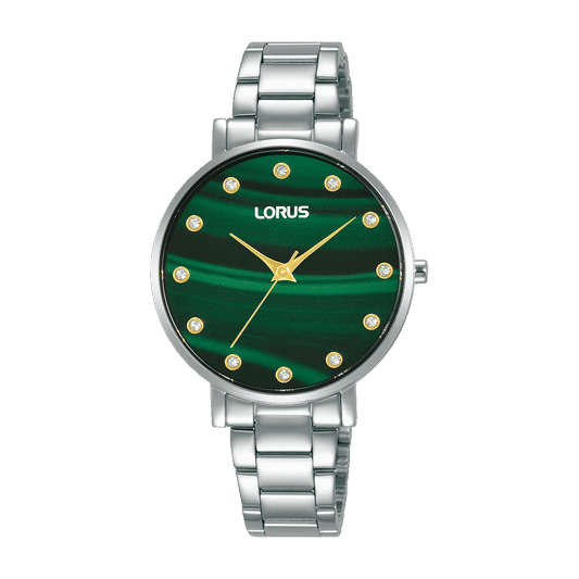 Lorus RG229VX9 Damen Armbanduhr Dunkelgrün • Mineralglas • Edelstahlgehäuse
