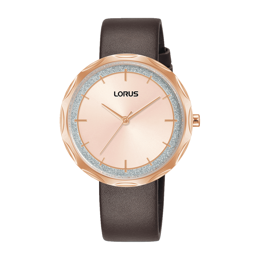 Lorus RG246WX9 Damenuhr Rosa-Gold • Mineralglas • Lederarmband