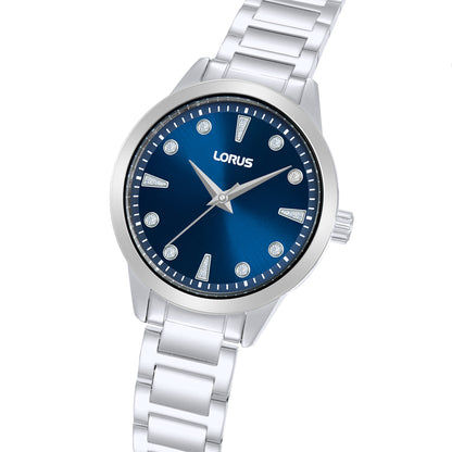 Lorus Ladies RG261YX9 Damenuhr Dunkelblau • Mineralglas • Edelstahlarmband, Bild 2