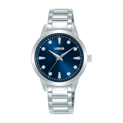 Lorus Ladies RG261YX9 Damenuhr Dunkelblau • Mineralglas • Edelstahlarmband