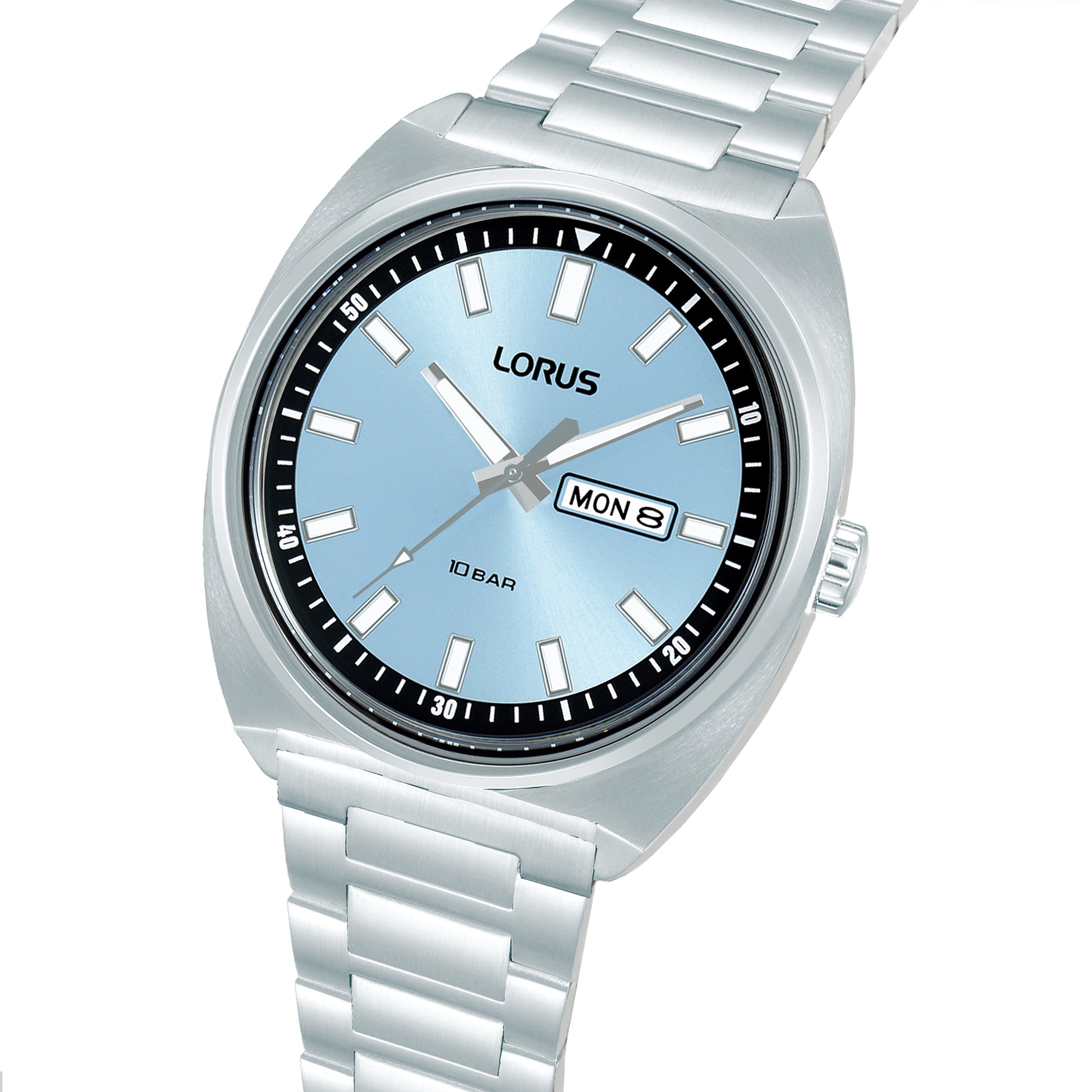 Lorus Sports RH317BX9 Herren Armbanduhr • Hellblaues Sonnenschliff-Zifferblatt • Mineralglas, Bild 2