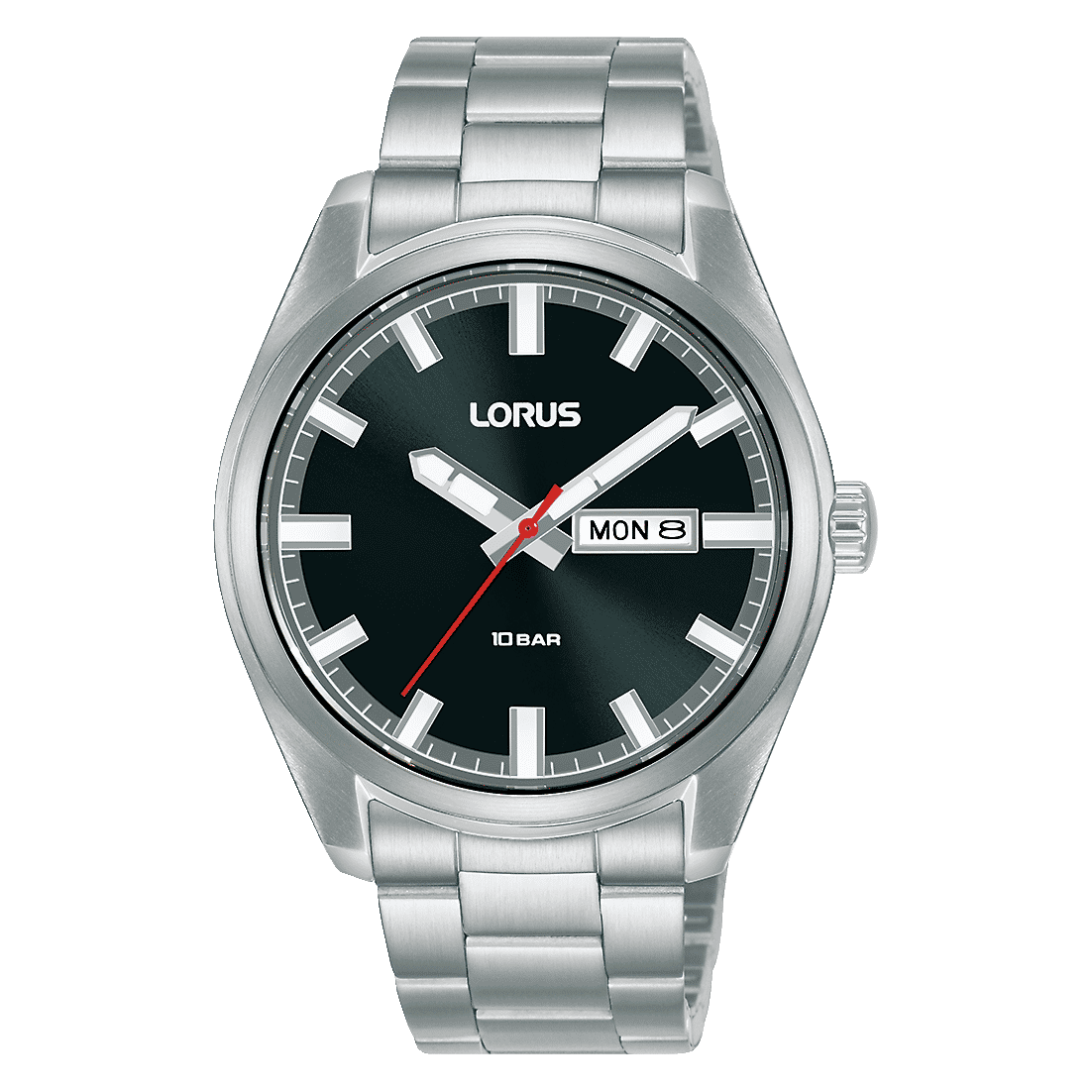 Lorus Sports RH347AX9 Herrenuhr Schwarz • Mineralglas • 10 bar wasserdicht