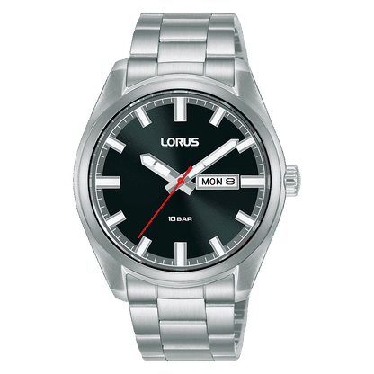 Lorus Sports RH347AX9 Herrenuhr Schwarz • Mineralglas • 10 bar wasserdicht